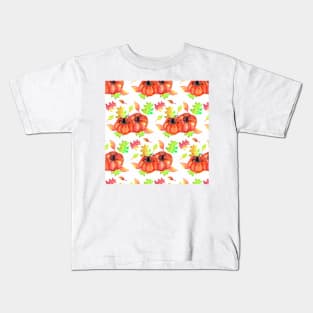 Watercolor Pumpkins Kids T-Shirt